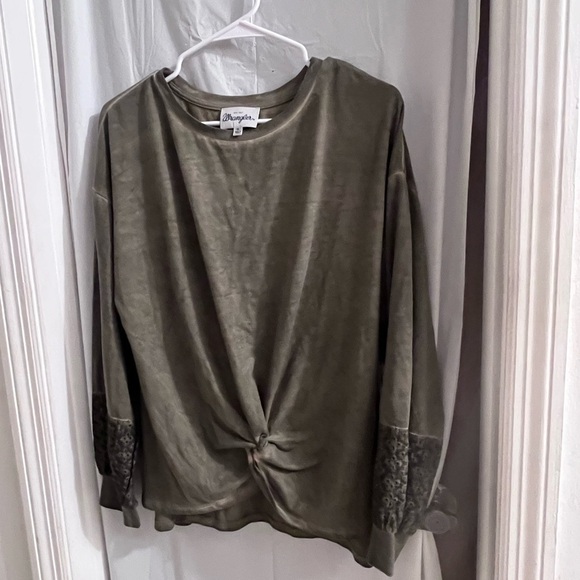 Wrangler Olive Long Sleeve Top - Picture 1 of 4